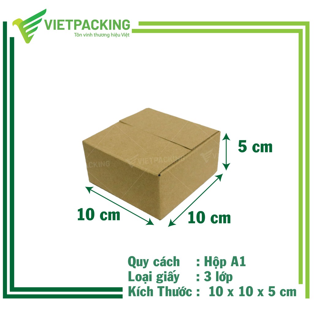 [RẺ VÔ ĐỊCH] 50 Hộp carton nhỏ 10x10x5 rẻ chắc chắn