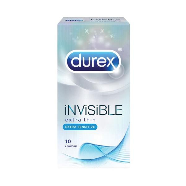 Bao Cao Su Durex Invisible Hộp 10 cái (Vô hình)