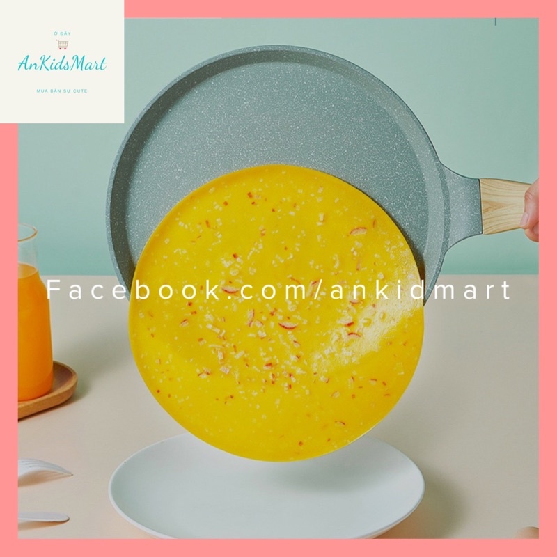Chảo Pancake bằng đá dày dặn, phong cách Hàn Quốc