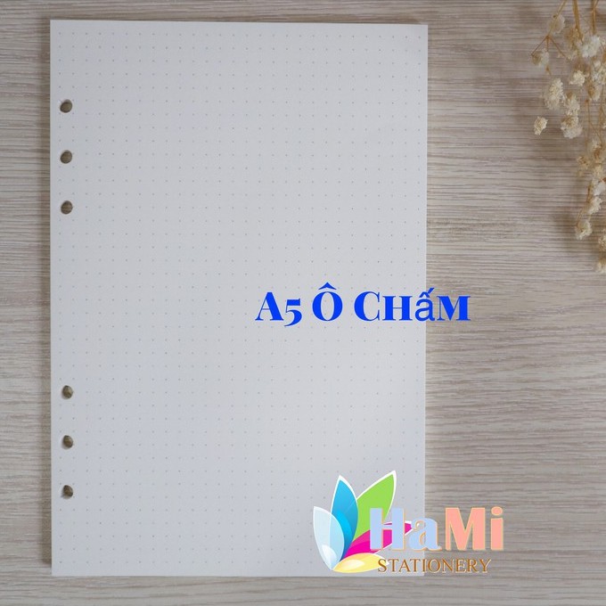 Giấy REFILL ruột sổ còng planner A5 A6