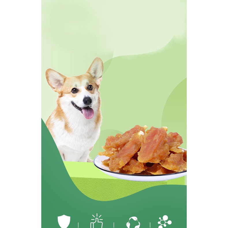 Ức Gà Sấy Khô Ăn Liền Cho Chó - Đồ Ăn Vặt Cho Chó Mèo (100gr)