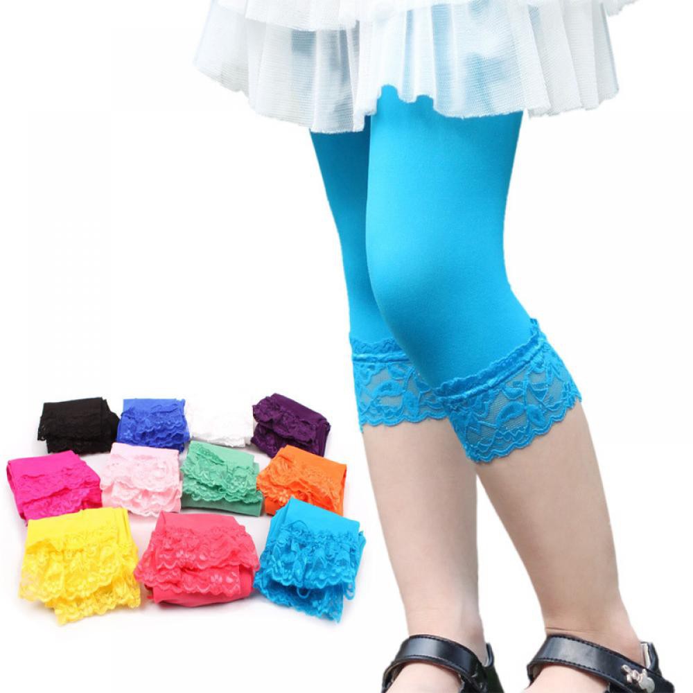 Quần lửng Leggings phối ren xinh xắn cho bé