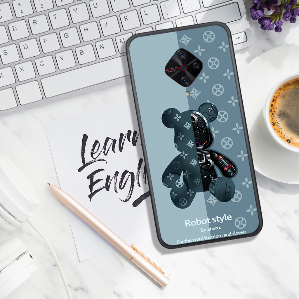 [HOT]ỐP VIVO S1 - S1 PRO , In Hình Gấu Robot họa tiết L-V màu sắc cực đẹp.