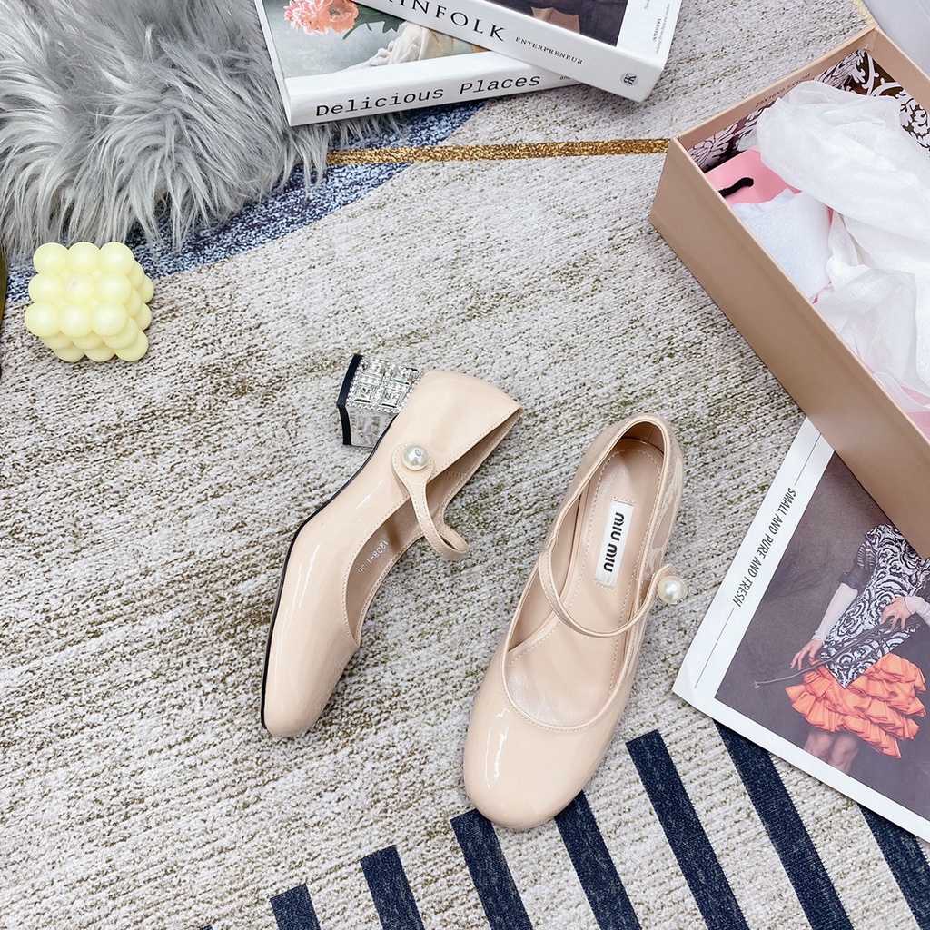 GIÀY BÚP BÊ MARY JANE QUAI NGANG ĐÍNH ĐÁ SIÊU XINH