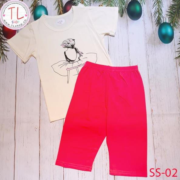 THỜI TRANG TRẺ EM- BỘ ÁO QUẦN CÔ GÁI QUAY LƯNG XINH XẮN- SET ĐỒ BÉ GÁI