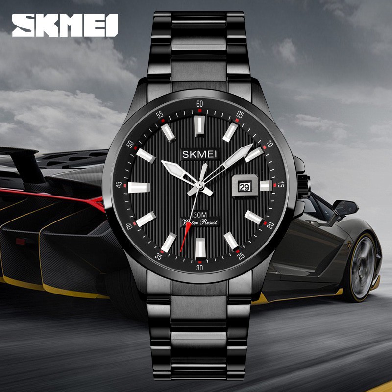 Đồng hồ đeo tay SKMEI 1654 kết cấu thạch anh chất liệu thép không gỉ chống thấm nước thời trang cho nam | BigBuy360 - bigbuy360.vn