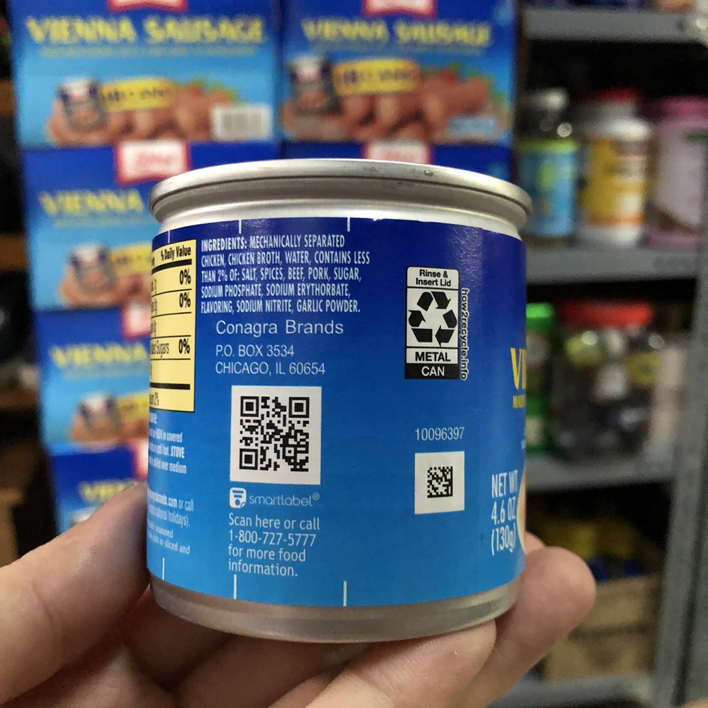 { SALE221 } ❤️ [Date 2023] 1 hộp Xúc xích Libby's Vienna Sausage 130g Mỹ ( Hàng NEW )