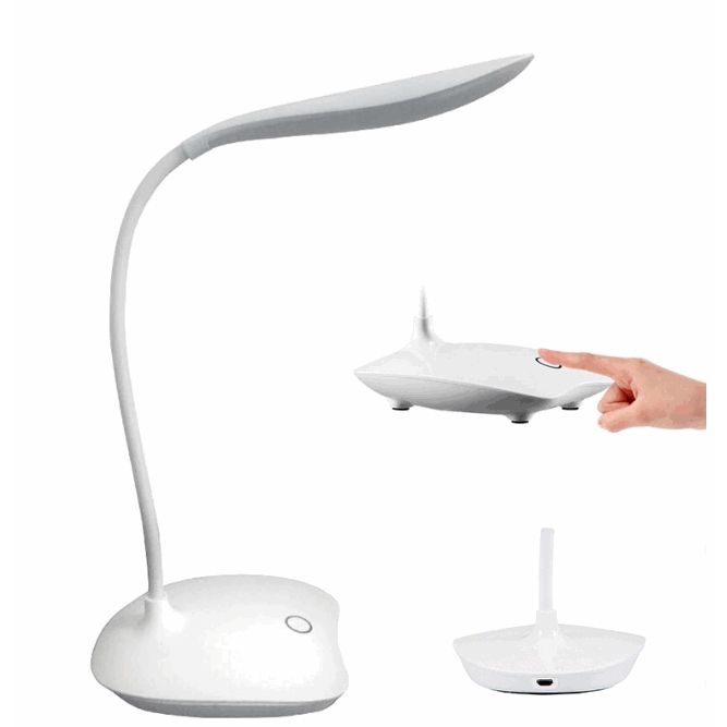 [Mã LIFEHLDEC giảm 10% đơn 99k] Đèn Led Để Bàn 3 Cấp Độ Có Thể Sạc Lại Chất Lượng Cao