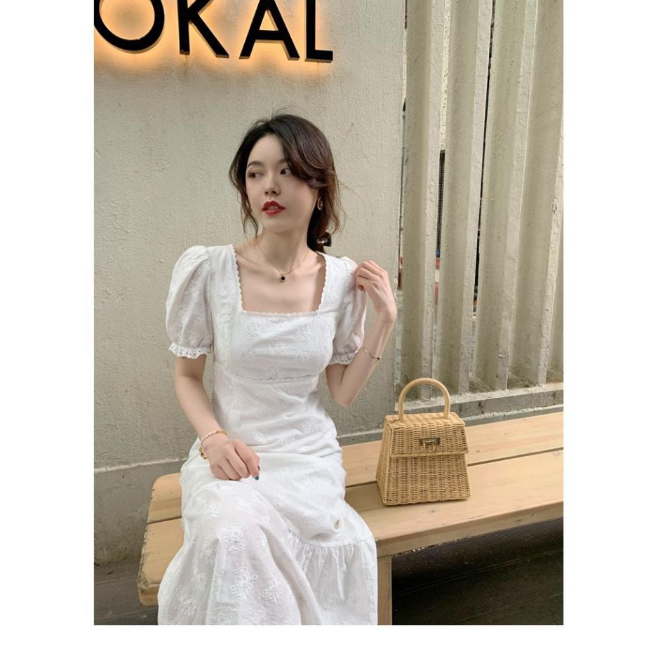 [Mã HANGXINH1 giảm 50k đơn tối thiểu 200k] Váy trắng đuôi cá mẫu mới nhất hàng Quảng Châu cao cấp (Kèm ảnh thật) - V147 | BigBuy360 - bigbuy360.vn