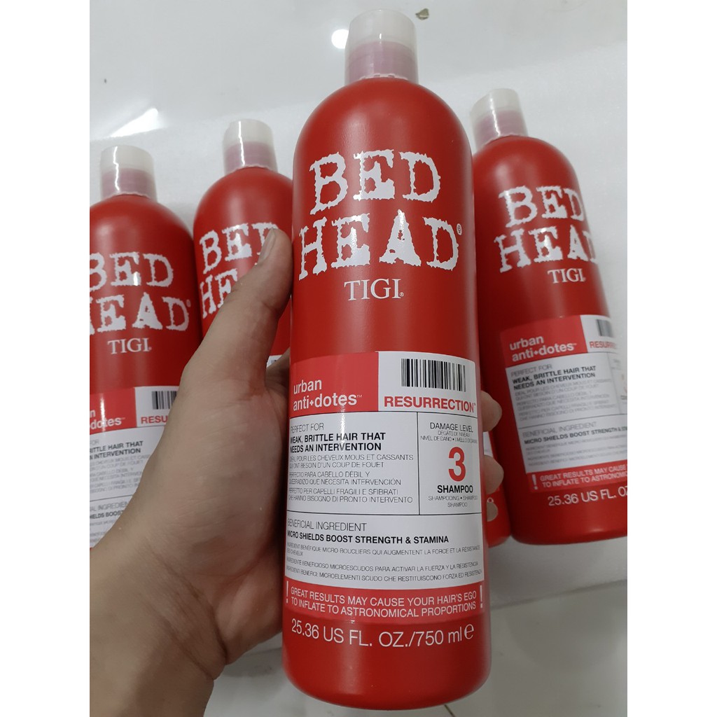 Cặp Dầu Gội - Xả Tigi Bed Head Số 3 750ml Dành Tóc Hư Tổn