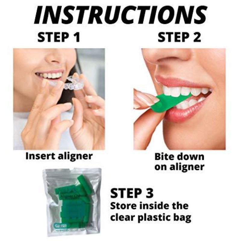 Đệm cắn chewy - Chỉnh nha INVISALIGN, chỉnh nha trong suốt