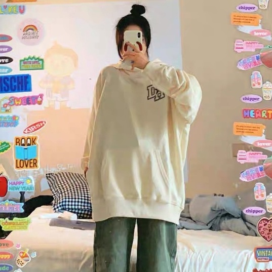 ZHELIHANGFEI Áo Hoodie Tay Dài Kiểu Dáng Trẻ Trung Dễ Phối Đồ