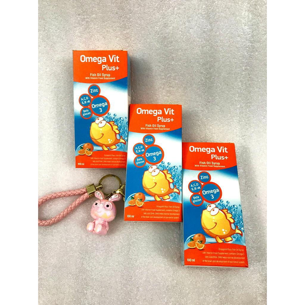 (CHÍNH HÃNG) Siro Omega Vit Plus+ giúp phát triển não bộ, tốt cho mắt và giúp tăng cường sức đề kháng