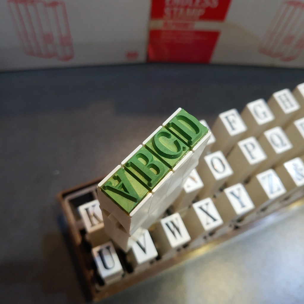 Bộ con dấu Alphabet SANBY Made in Japan
