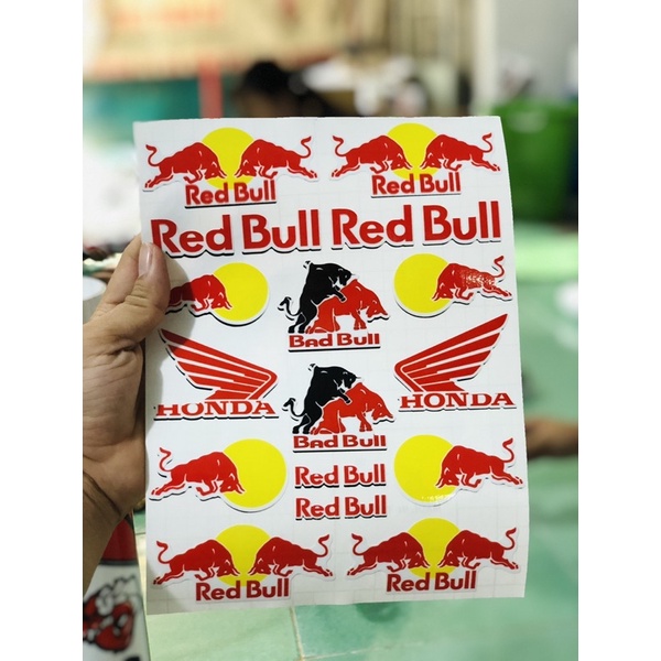 Combo 14 hình sticker redbull