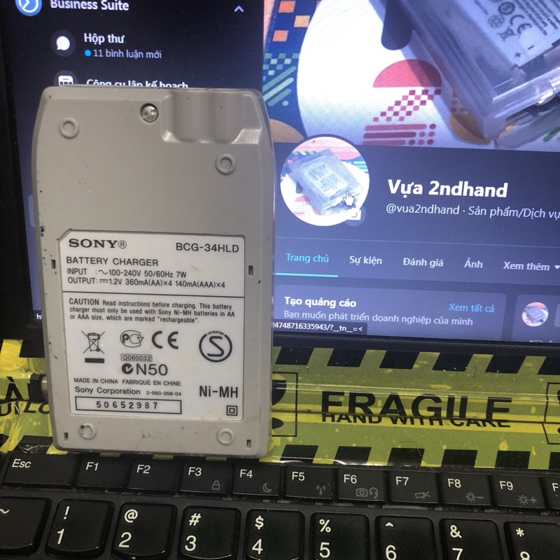 [vua2ndhand] bộ sạc pin sony BCG-34HlD | BigBuy360 - bigbuy360.vn