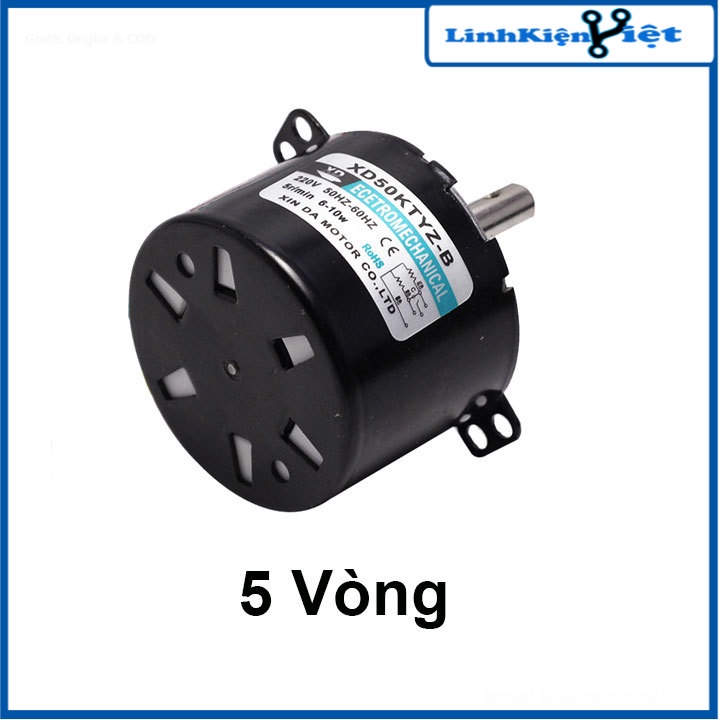 Động Cơ Giảm Tốc 50KTYZ 220VAC 6W