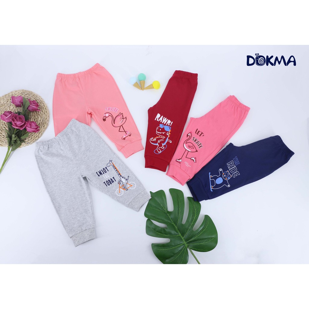 Quần dài SS bo gấu Dokma (6-24m)