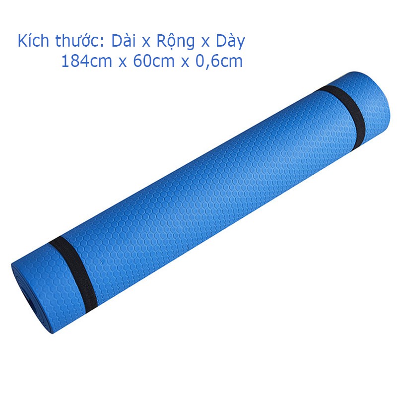 [Combo 2 Cực Sốc] Thảm Yoga Gym 6mm Cao Cấp Chống Trượt + Dây Kéo Kháng Lực 4 Dây Cao Su Tập Bụng Eo Hiệu Qủa TM08