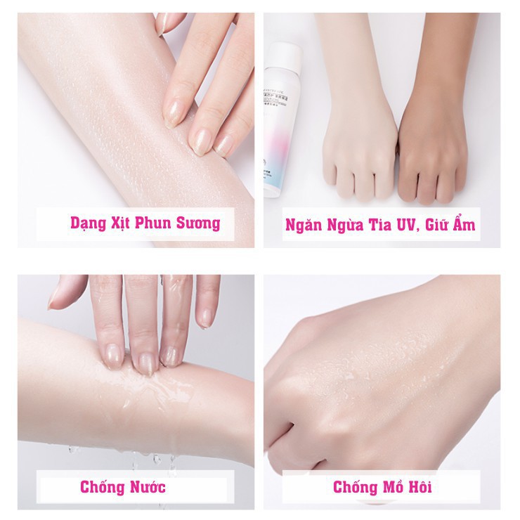 [CHÍNH HÃNG]Xịt chống nắng MayCreate nâng tone,chống nước 150ML Hàng Chính Hãng Nội Địa Trung