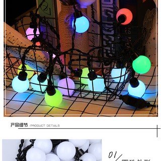 Dây đèn Led trái chanh tròn nhỏ Dài 5m và 24 bóng