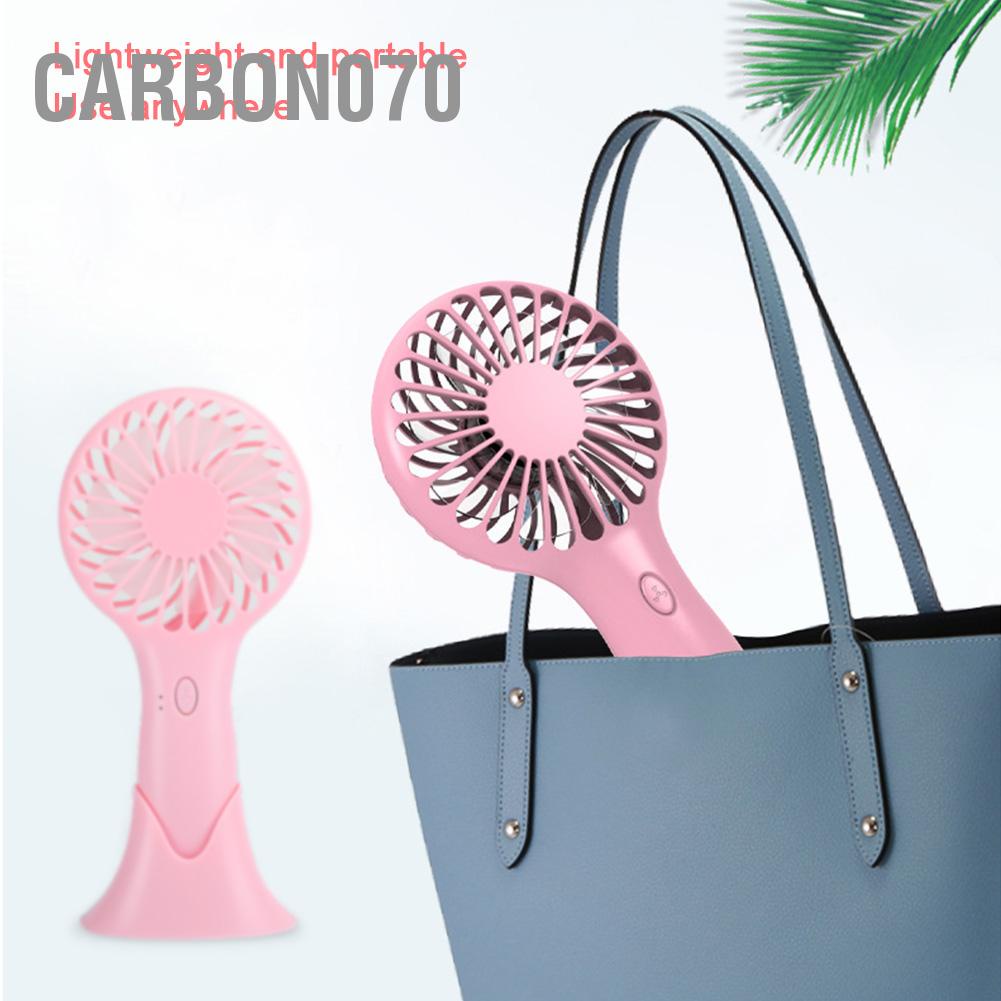 Quạt điện cầm tay nhỏ nhắn để bàn có 3 mức độ gió di động dùng cho văn phòng và tại nhà