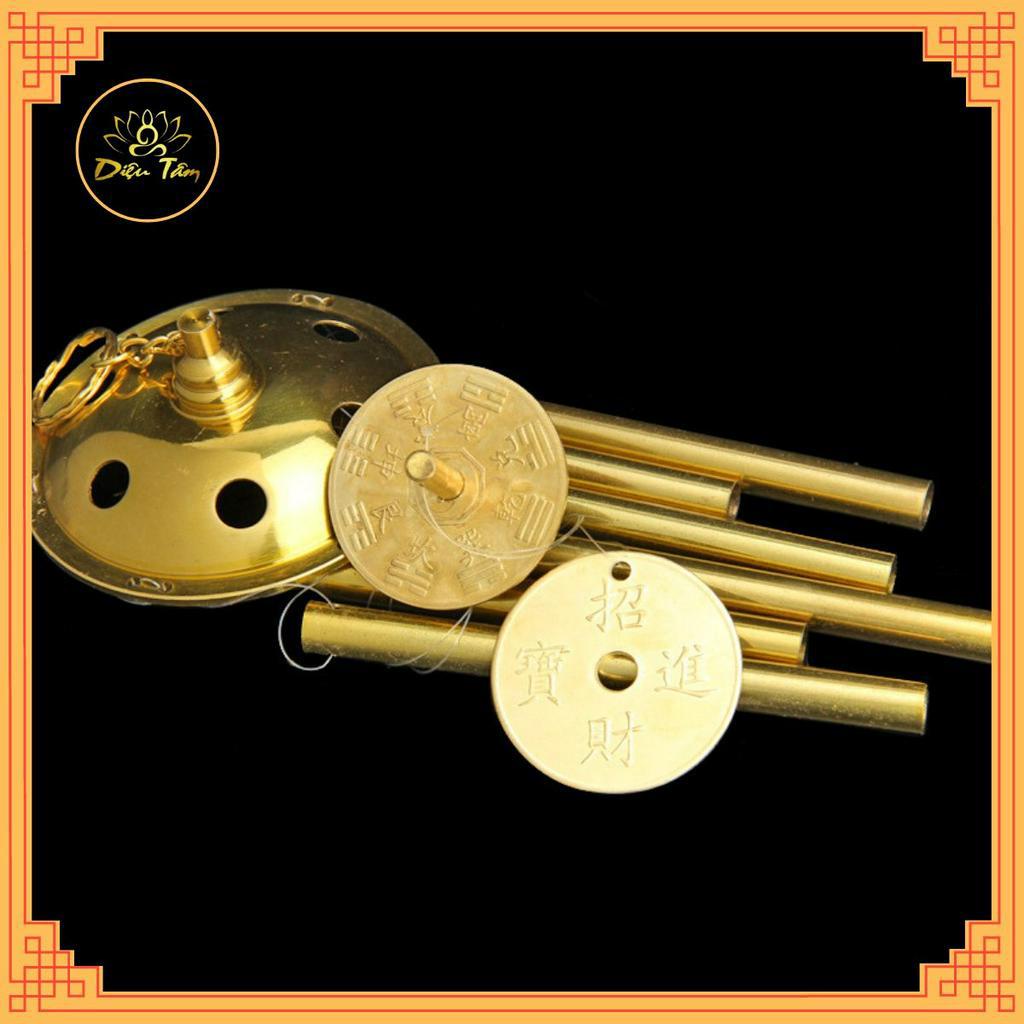 Chuông gió đồng 6 ống nhiều size