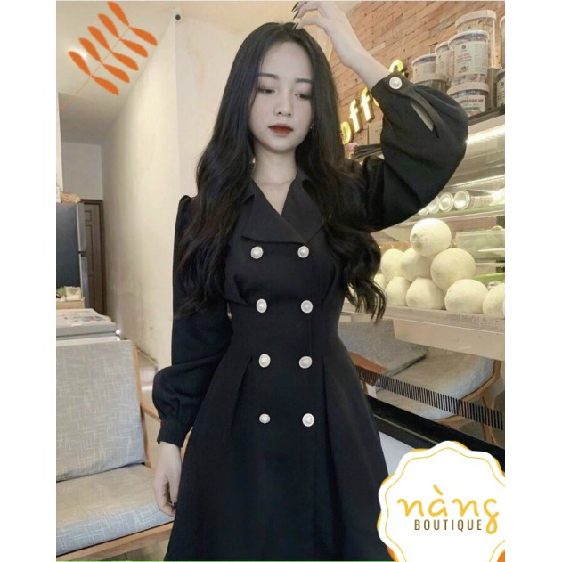 [Mẫu Yêu Thích] Váy Nữ Đẹp 💖FREESHIP💖 Đầm vest đính nút đầm dự tiệc sang trọng, thanh lịch  [Mẫu Mới 2021]