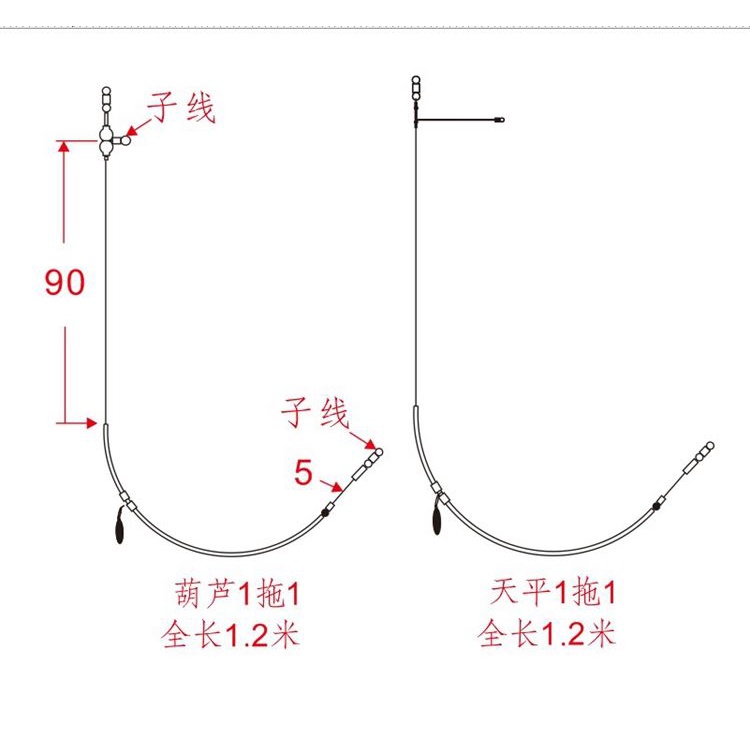 Set 10 Đầu Nối Dây Câu Với Đầu Nhựa Phát Sáng