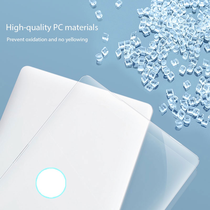 Bộ Ốp Trong Suốt 4 Trong 1 Bảo Vệ Bàn Phím + Miếng Dán Màn Hình Chống Bụi Cho 2022 Macbook M2 Air13.6 inch A2681 M2 Pro13 A2338