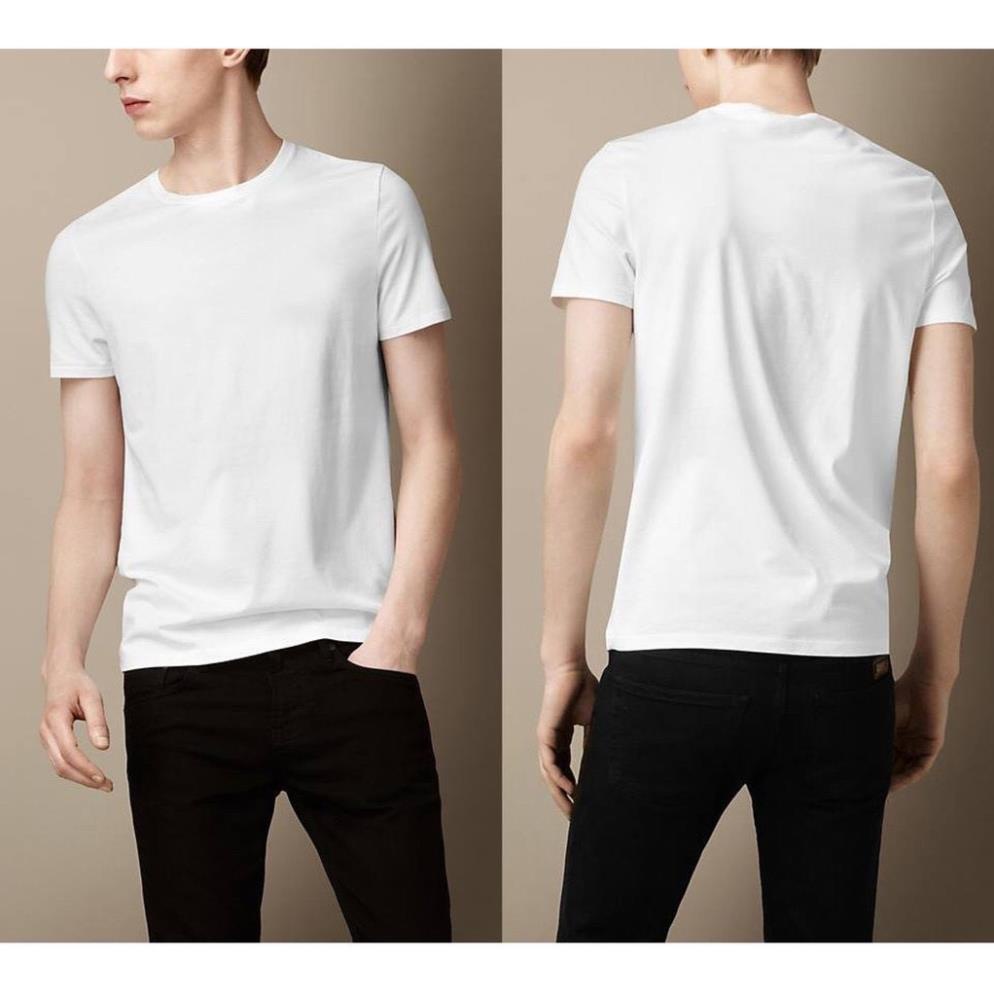 Áo thun cotton 100% 2 màu đen trắng