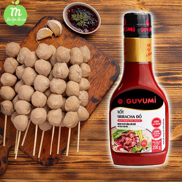 Xốt Sriracha Vị Cay Nồng Guyumi 200G - Xốt chấm Hảo Hạng