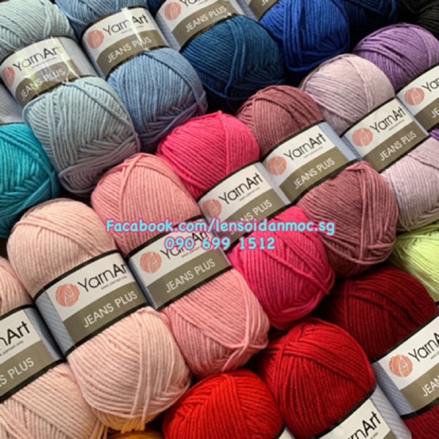 Combo 10 cuộn Len JEANS PLUS Thổ Nhĩ Kỳ