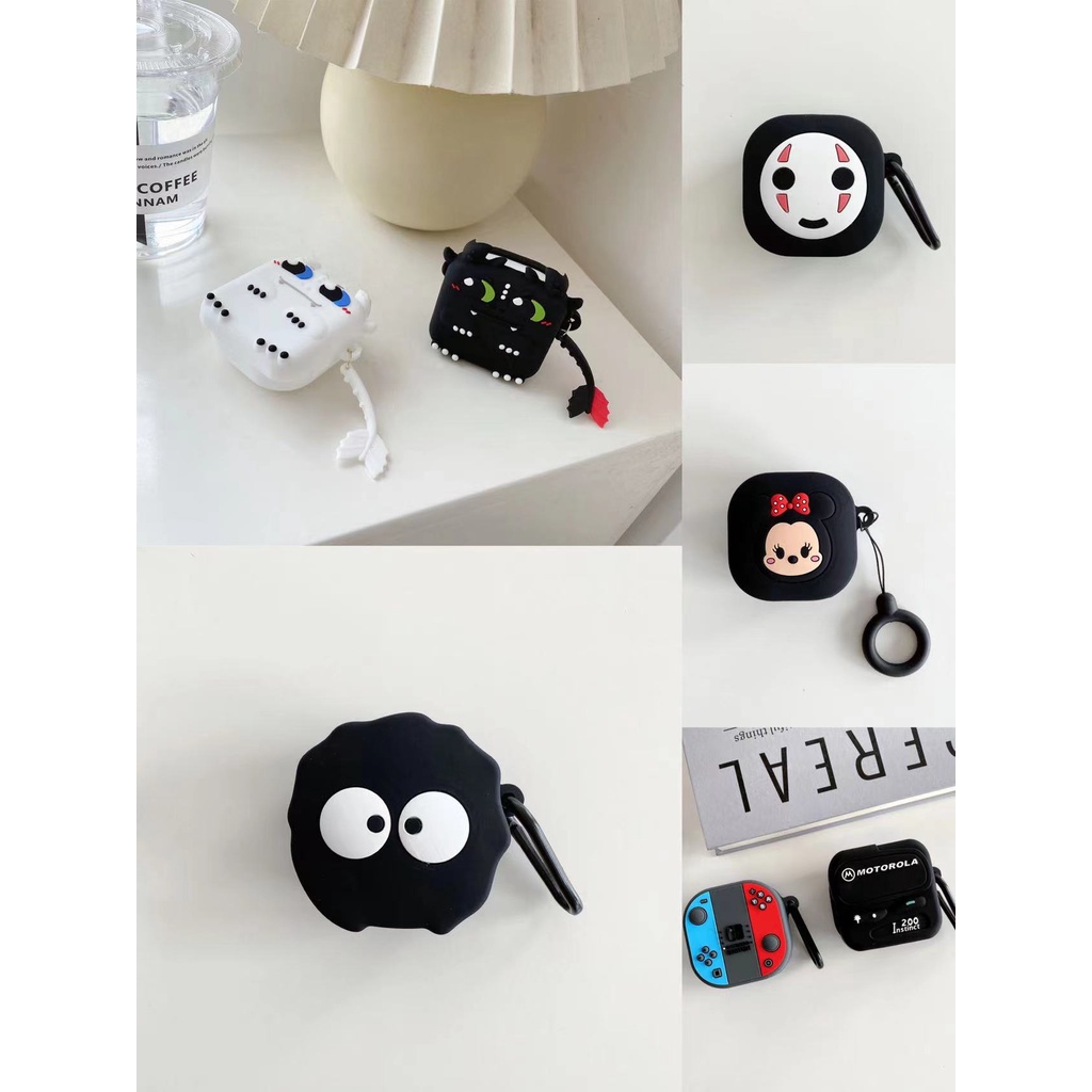 Vỏ Bảo Vệ Hộp Sạc Tai Nghe bluetooth Không Dây QCY T13 TWS Bằng Silicon Mềm Họa Tiết Hoạt Hình 3D