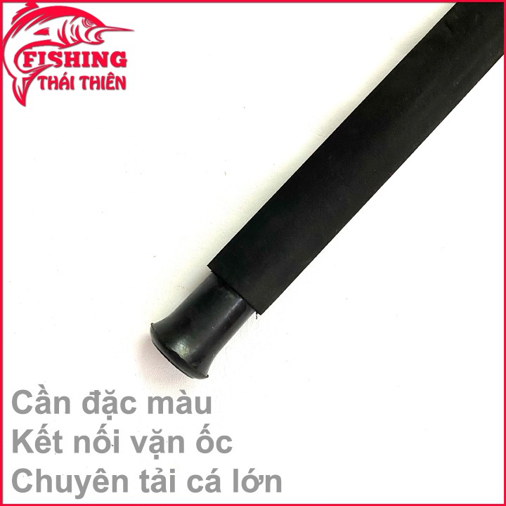 Cần câu cá Alofishing warrion đặc ruột kết nối vặn ốc 1m8 2m4