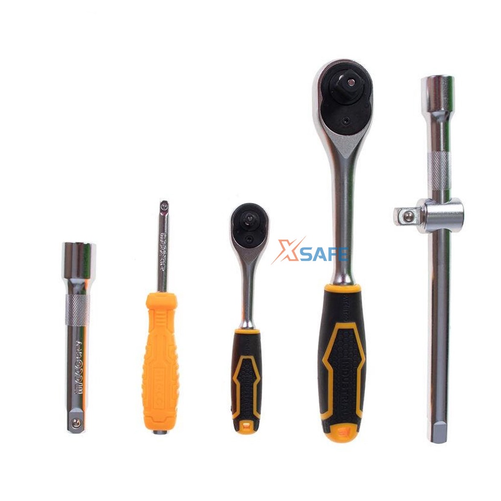 Bộ đồ nghề đa năng 94 chi tiết INGCO HKTS42941 thép cao cấp chắc chắn Đầu tuýp chịu nhiệt, chịu lực tác động, chắc chắn