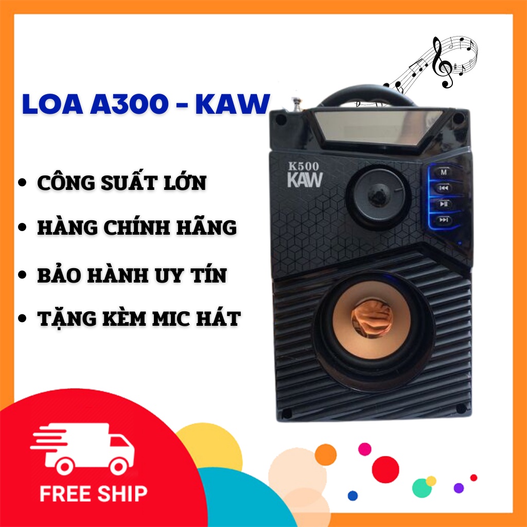 Loa Karaoke Buetooth A300 Cao Cấp - Công Suất Lớn - Tặng Kèm Mic - Bảo Hành Toàn Quốc