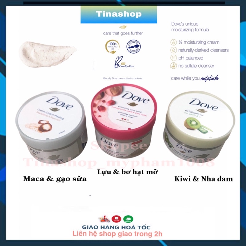 Kem tẩy tế bào chết body Dove bản Mỹ Đức | BigBuy360 - bigbuy360.vn