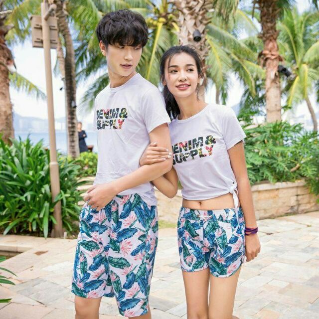 Quần đi biển cặp đôi cực dễ thương | BigBuy360 - bigbuy360.vn