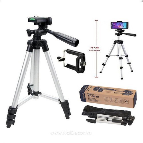 FREESHIP 99K TOÀN QUỐC_[RẺ NHẤT] Gậy TRIPOD MINI 3110 - 3 Chân Kéo Dài Được Và Giá Đỡ Điện Thoại - Giao Màu Ngẫu Nhiên