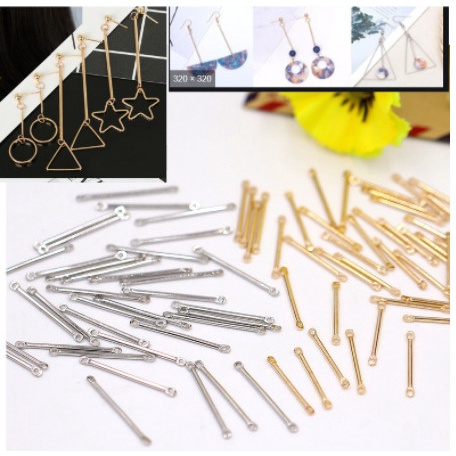 10 Que nối tròn hai đầu khuyên tai đủ size mẫu trơn