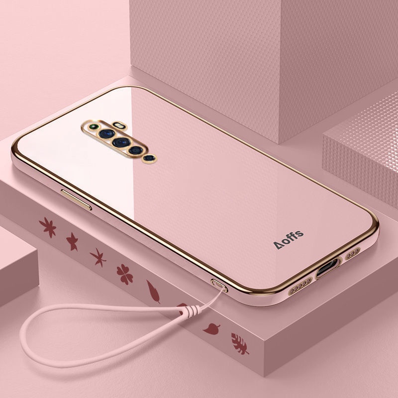 Ốp Điện Thoại Màu Trơn Siêu Mỏng Sang Trọng Cho oppo reno2f 2Z reno3 reno3 pro reno reno2 renoZ reno4se