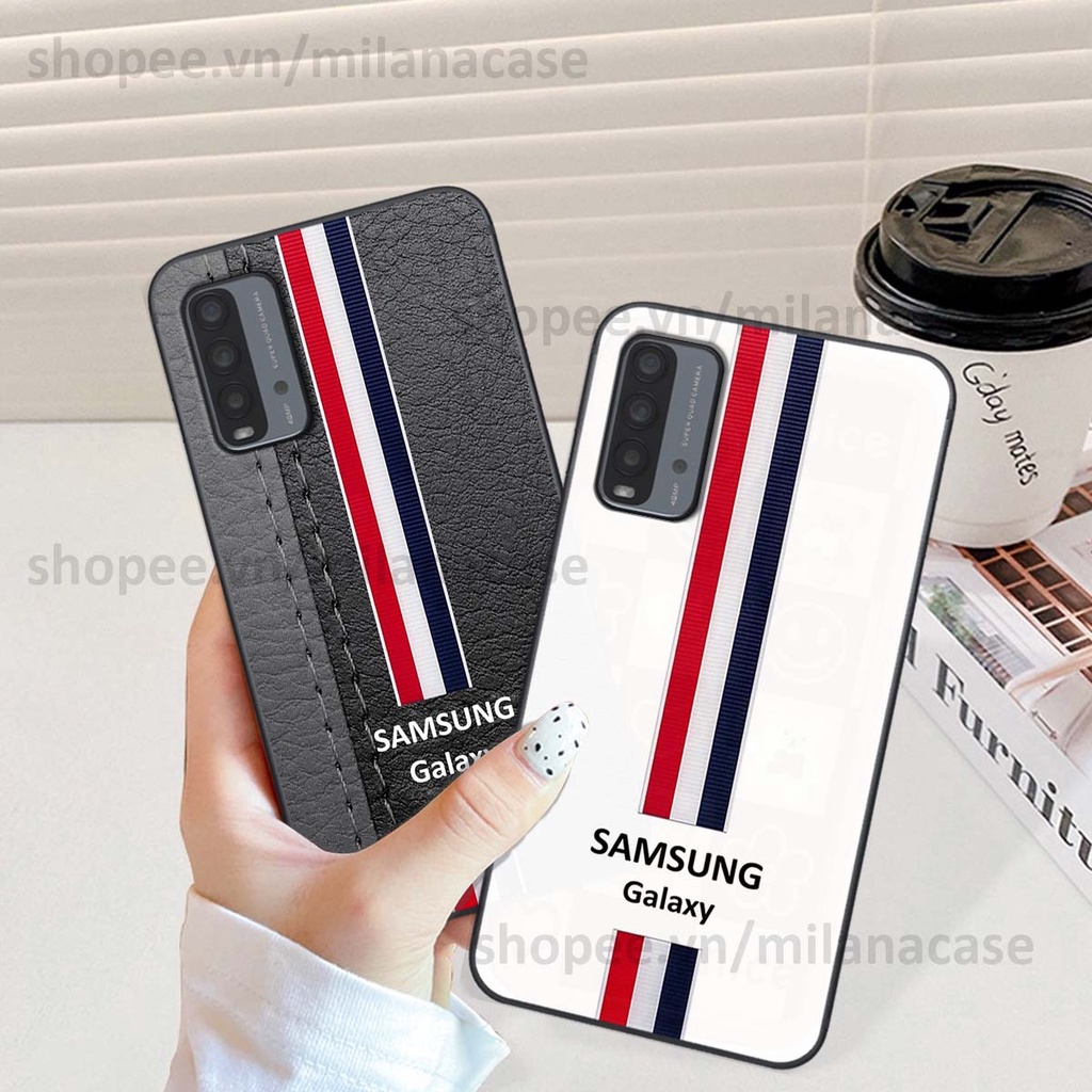 Ốp Xiaomi Redmi 9T in giả da phong cách thể thao, cá tính, thời trang