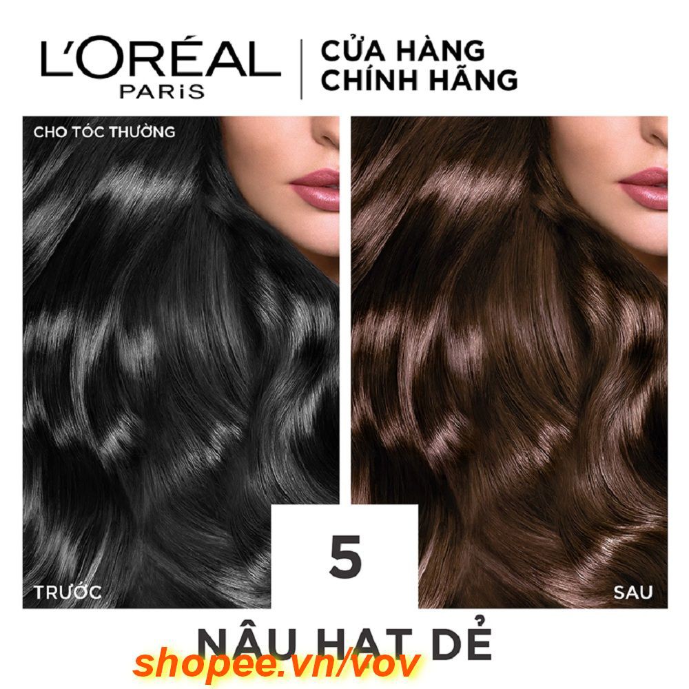 Thuốc nhuộm tóc #5 Loreal Excellence Creme (Nâu Hạt Dẻ) 100% chính hãng, vov cung cấp & bảo trợ.