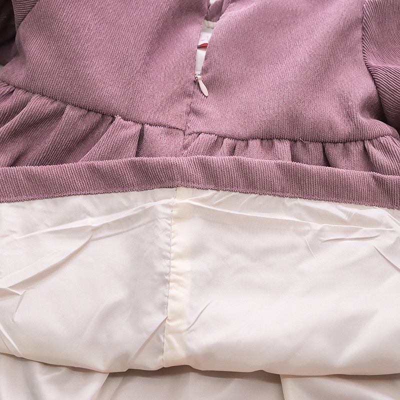 Đầm Công Chúa Tay Dài Đính Nơ Dễ Thương Thời Trang Xuân Thu Cho Bé Gái 9 Tháng-3 Tuổi