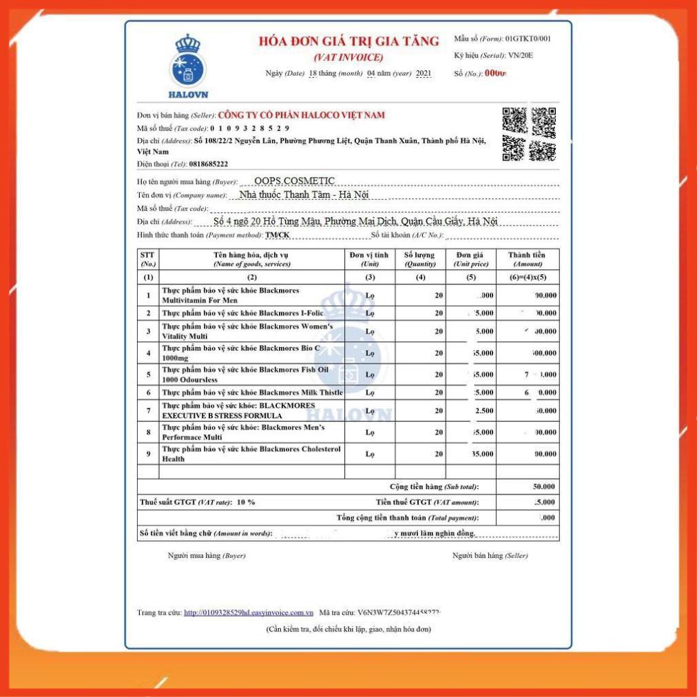 Dầu cá omega Blackmore úc   400 viên không mùi