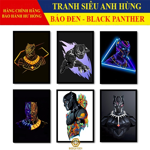 Tranh Trang Trí Siêu Anh Hùng Báo Đen - Tranh Treo Tường Báo Đen