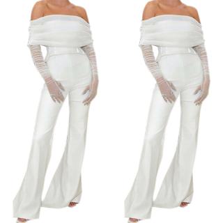 Bộ jumpsuit ôm body cổ yếm hở lưng quyến rũ