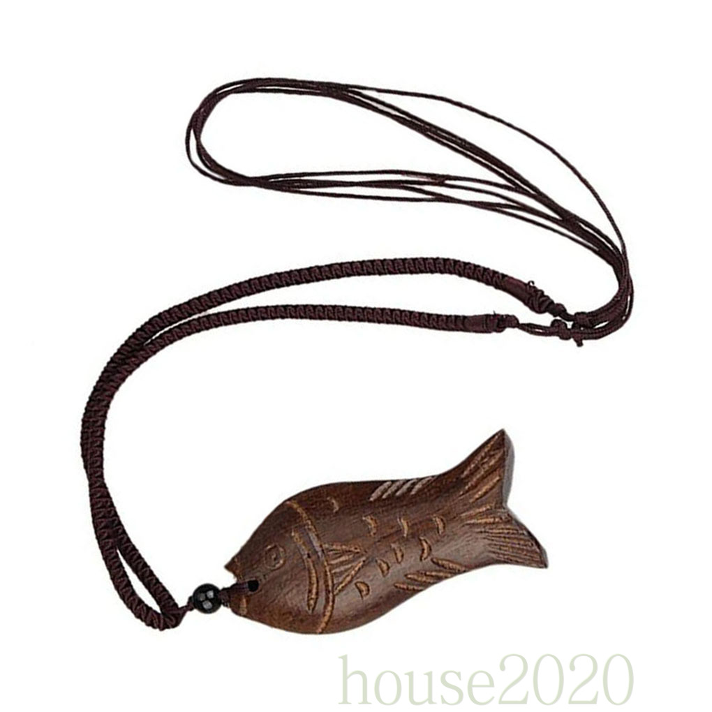 Dây chuyền mặt gỗ hình con cá đẹp mắt cổ điển 2020
