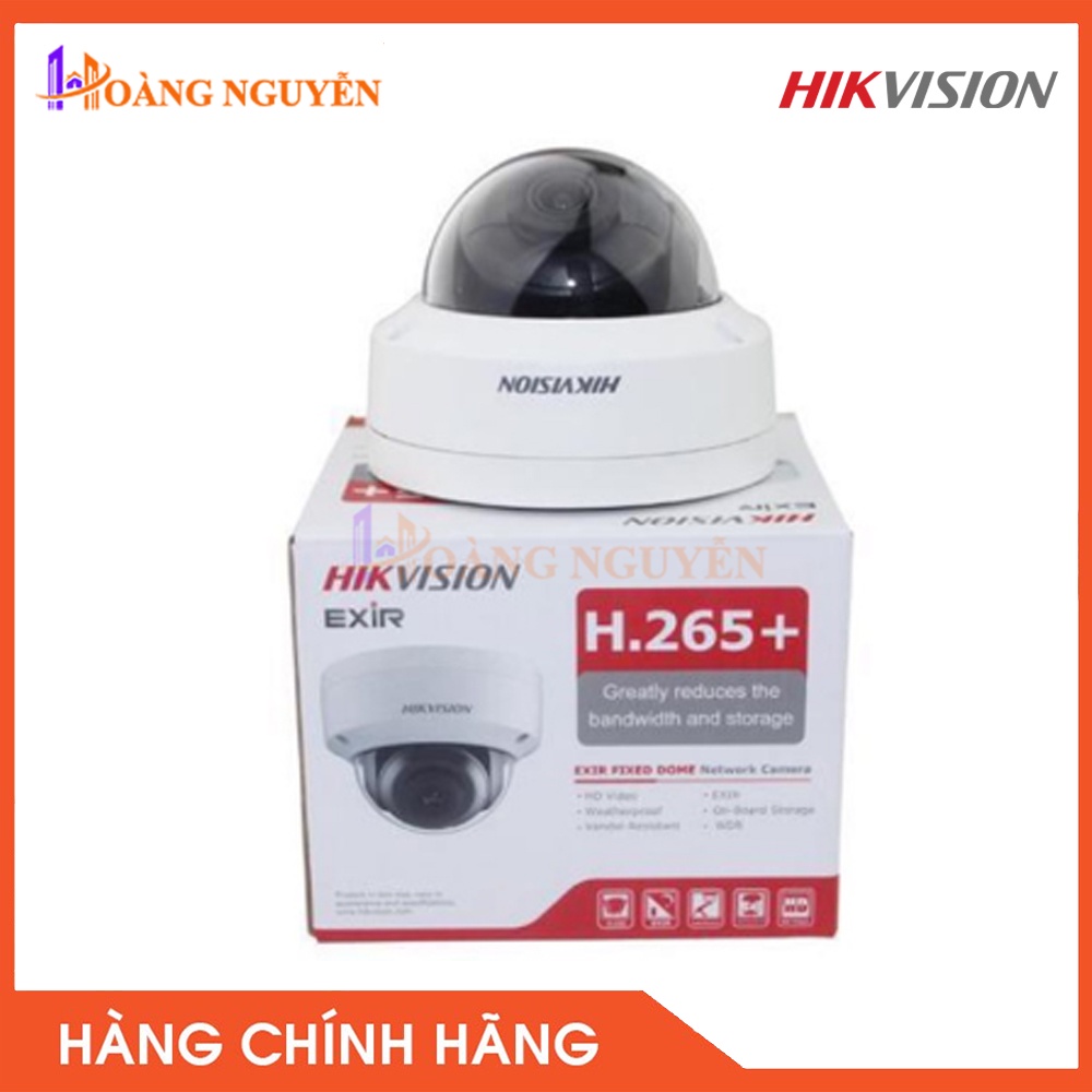 [NHÀ PHÂN PHỐI] Camera IP Dome Hồng Ngoại 2.0 Megapixel HIKVISION DS-2CD2123G0-I-BẢO HÀNH 24 THÁNG.